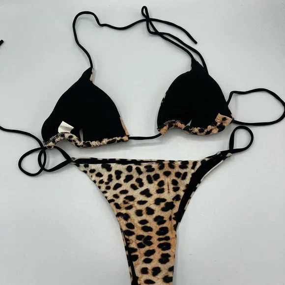 Leopard Print Bikini Set - Picture 2 of 5